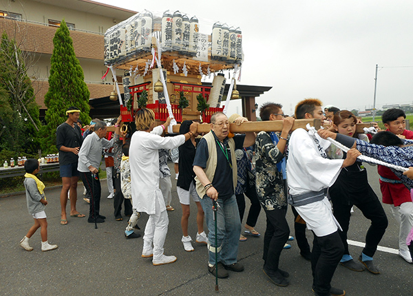 お神輿 来ました ふじの郷