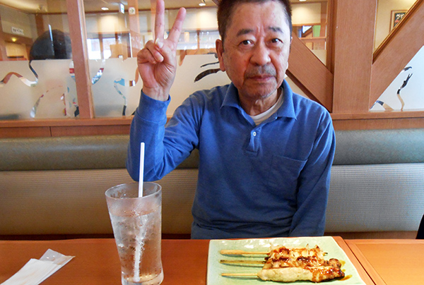外食しました