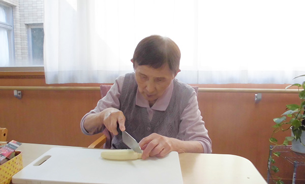 チョコバナナ作り　ふじの郷