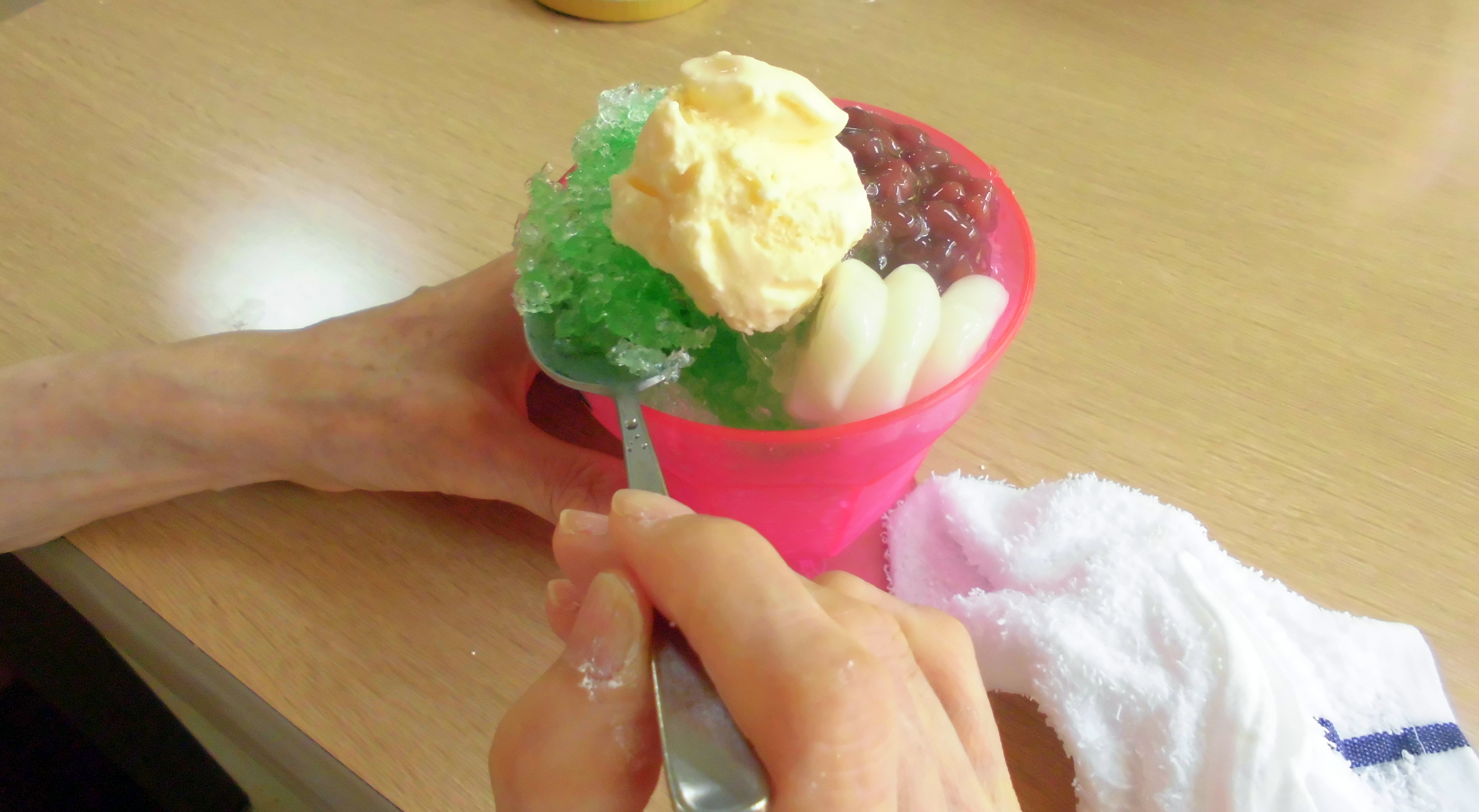 ふじの郷　食事　かき氷