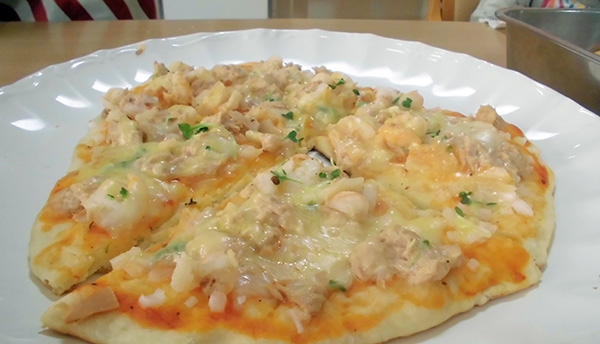 ふじの郷　料理　ピザ
