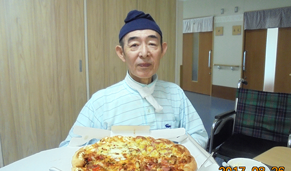 ふじの郷　食事　ピザ