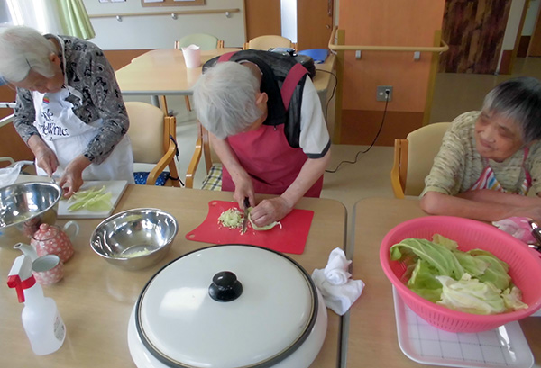 お好み焼き作り♪