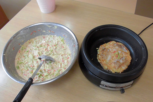 お好み焼き作り♪