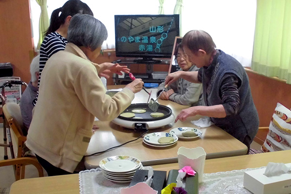 あんこバターサンドの抹茶パンケーキ作り♪