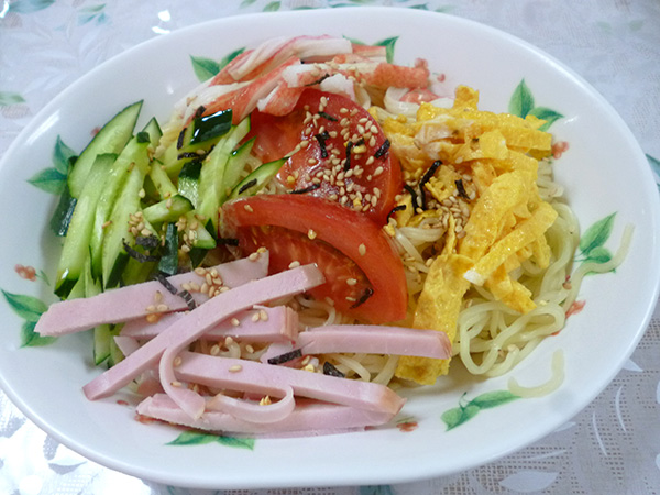 冷やし中華を作りました