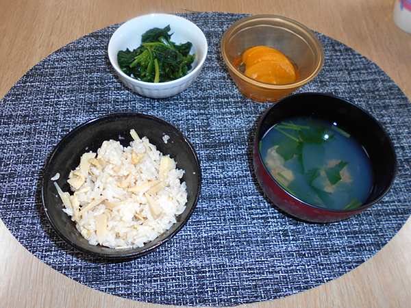たけのこご飯作り♪