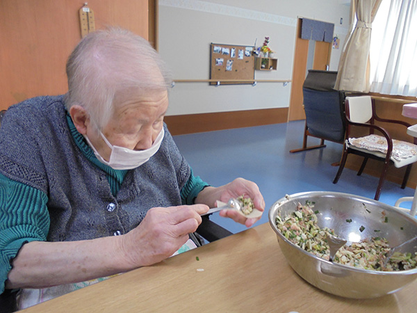 餃子作り♪