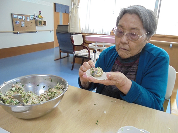 餃子作り♪