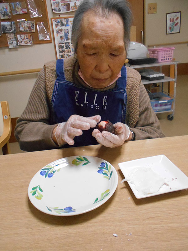 いちご大福作り