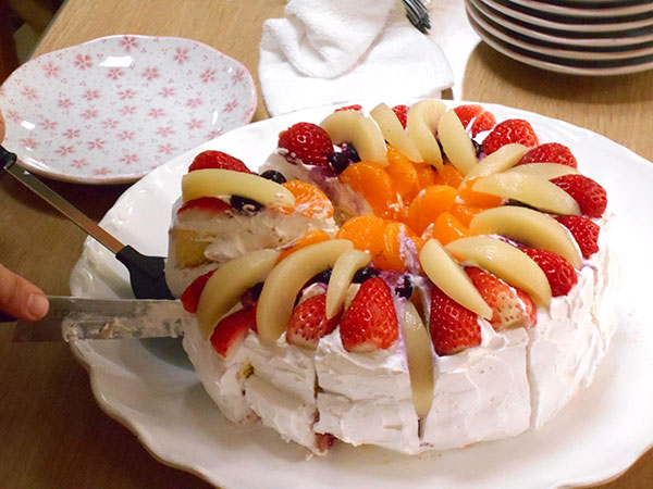 デコレーションケーキ作り