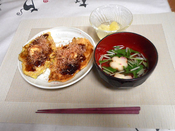 お好み焼きを作りました