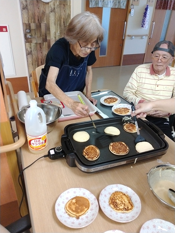 ふわふわパンケーキ作り