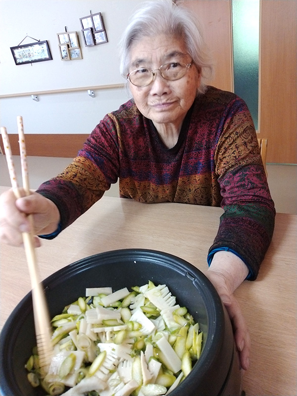 春野菜のあんかけ炒飯作り