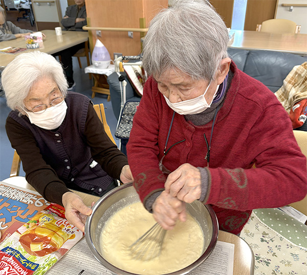 ミルクレープ作り